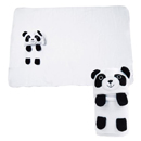 熊貓造型捲心毯