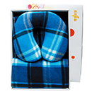 蘇格蘭四季毯+頸枕